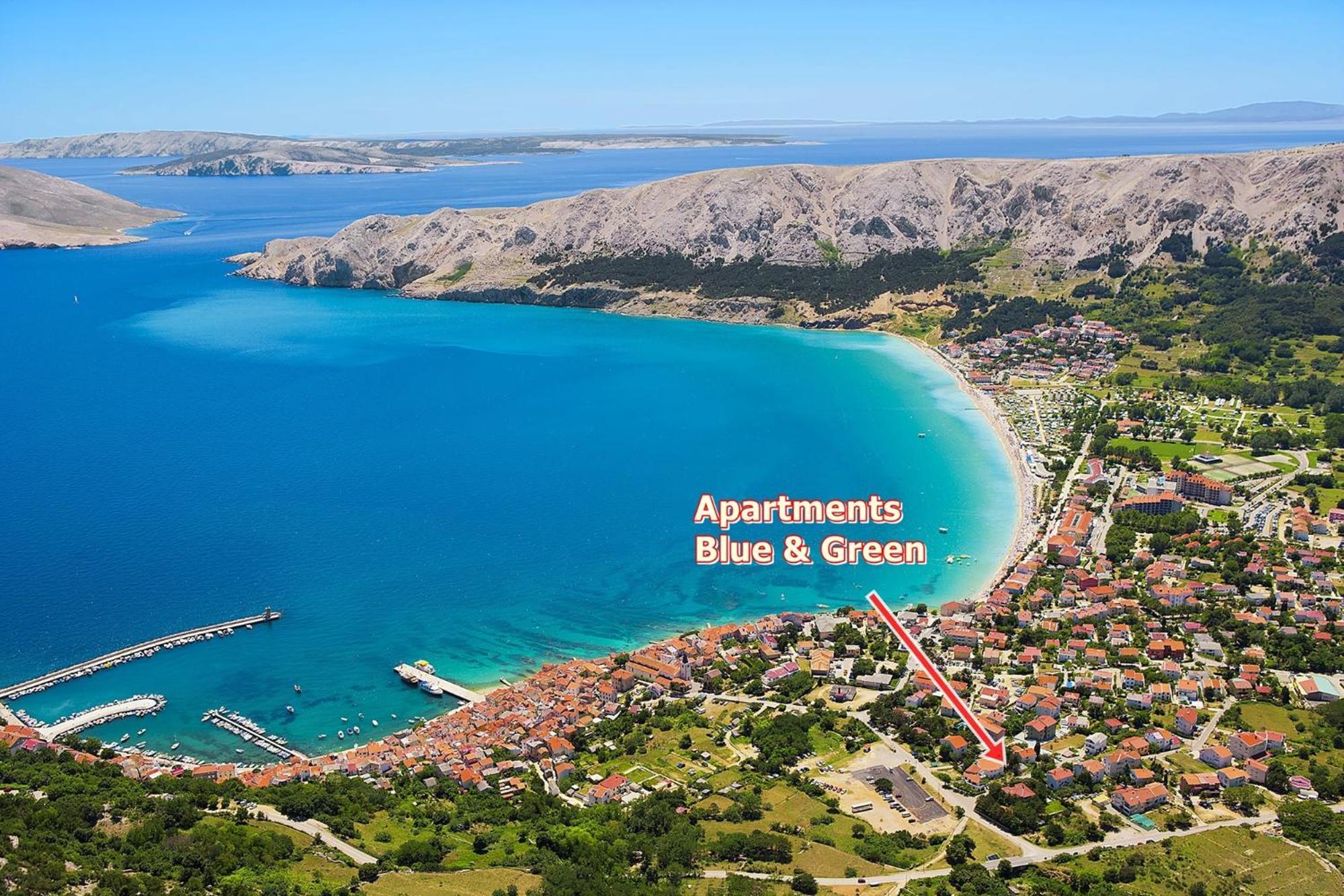 Apartments Blue And Green With Balcony Baška Zewnętrze zdjęcie